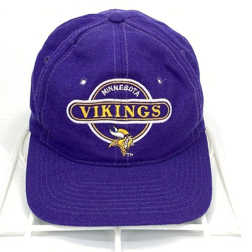 Vintage Sports Specialties Minnesota‎ Vikings Snapback Hat Circle Logo Spell Out